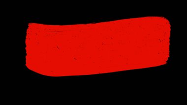 Fırça boya kırmızı renk.