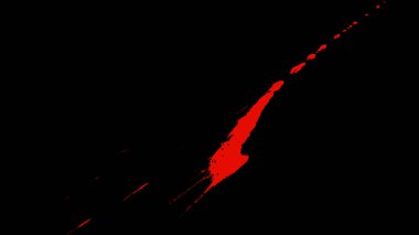 Siyah arka plan üzerinde kan izleri