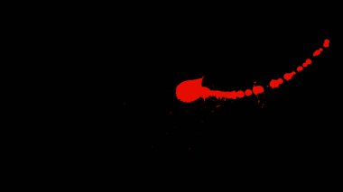 Siyah arka plan üzerinde kan izleri