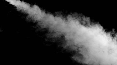 White water vapour on a black background clipart