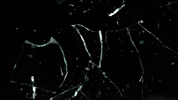 Birçok parçalar halinde kırık ayna paramparça