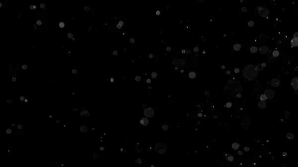 ほこりを分離した雲黒背景バブル ボケ — ストック写真