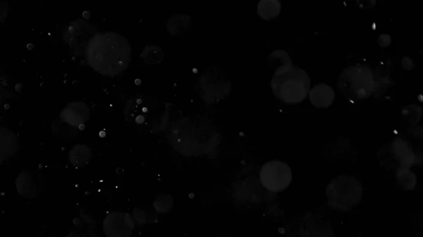 Пилова хмара ізольований чорний фон бульбашка Боке — стокове фото