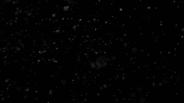 İzole bulut siyah arka plan kabarcık Bokeh toz