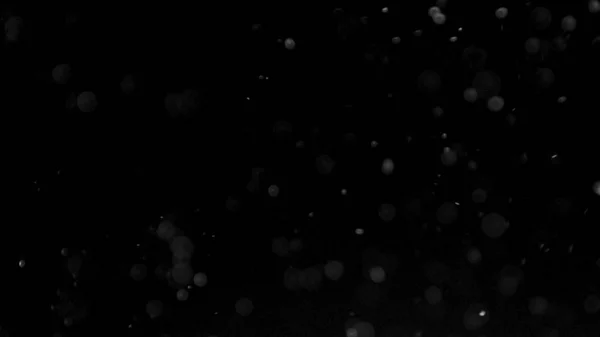 먼지 구름 고립 된 검은 배경 Bokeh 거품 — 스톡 사진