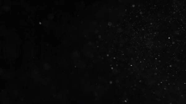 Пилова хмара ізольований чорний фон бульбашка Боке — стокове фото