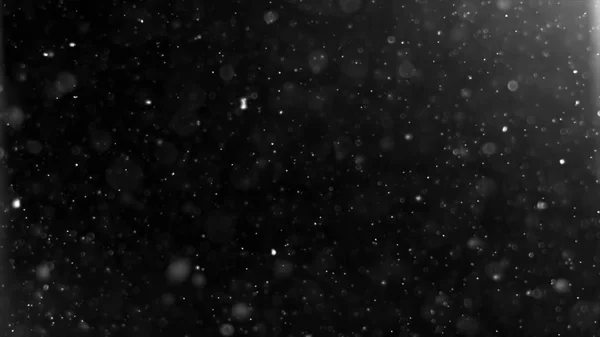 İzole bulut siyah arka plan kabarcık Bokeh toz
