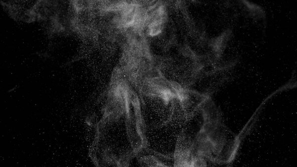 Dust Cloud Isolated Black Background Bubble Bokeh