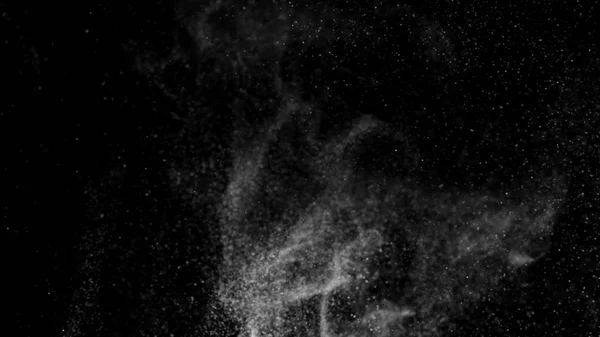 Nube de polvo aislado negro fondo burbuja bokeh —  Fotos de Stock