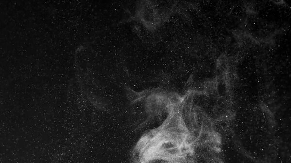 Dust Cloud Isolated Black Background Bubble Bokeh