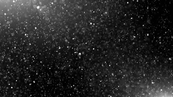 Dust Cloud Isolated Black Background Bubble Bokeh