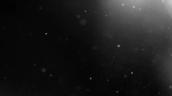 먼지 구름 고립 된 검은 배경 Bokeh 거품 — 스톡 사진
