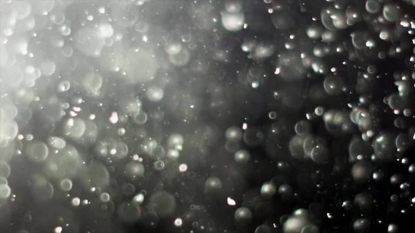 Particelle di polvere retroilluminate reali con riflesso di lente reale — Foto Stock
