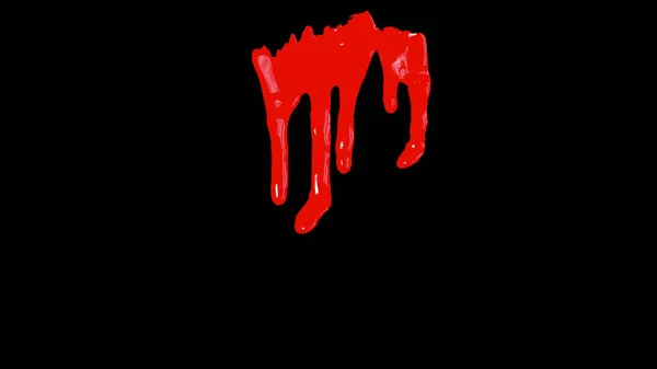Sangue gocciolante su sfondo nero — Foto Stock