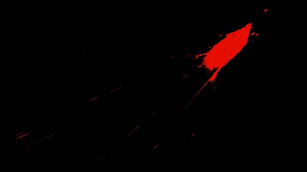 Кровавый всплеск на чёрном фоне — стоковое фото