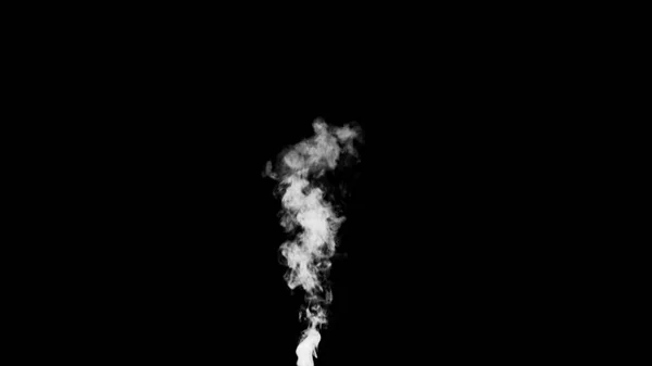 White water vapour on a black background — Stock Photo, Image