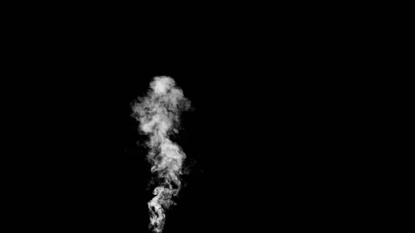 White water vapour on a black background — Stock Photo, Image