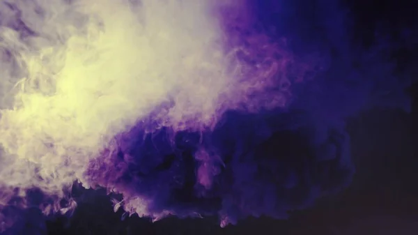 colorful smoke on black background