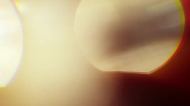 Véritable objectif Flare Shot en studio sur fond noir