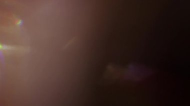 Stüdyoda Siyah Arkaplan Üzerine Gerçek Lens Fişeği Çekimi