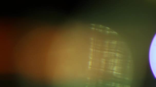 Real Lens Flare Shot di Studio di atas Black Background — Stok Video