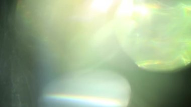 Stüdyoda Siyah Arkaplan Üzerine Gerçek Lens Fişeği Çekimi