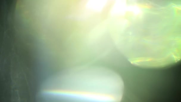 Véritable objectif Flare Shot en studio sur fond noir