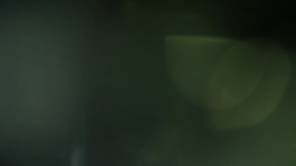 Véritable objectif Flare Shot en studio sur fond noir