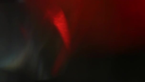 Véritable objectif Flare Shot en studio sur fond noir