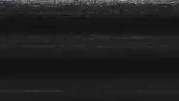 Телевизионный экран Digital Pixel Snow Noise — стоковое видео