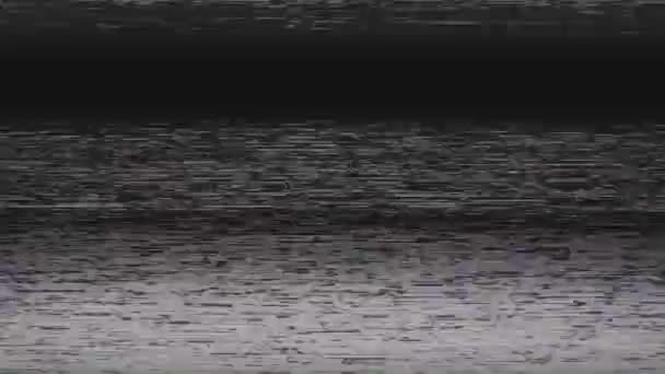 Televizyon ekran dijital Pixel kar gürültü — Stok video