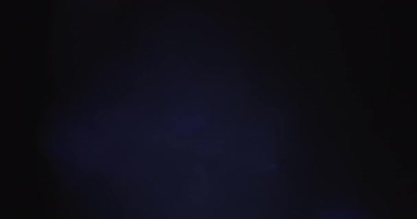 Véritable objectif Flare Shot en studio sur fond noir