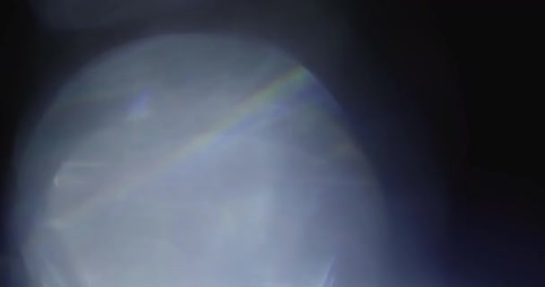 Véritable objectif Flare Shot en studio sur fond noir