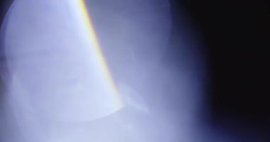 Stüdyoda Siyah Arkaplan Üzerine Gerçek Lens Fişeği Çekimi