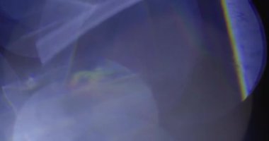 Stüdyoda Siyah Arkaplan Üzerine Gerçek Lens Fişeği Çekimi