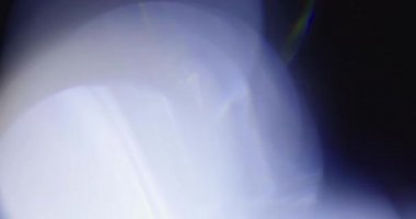 Stüdyoda Siyah Arkaplan Üzerine Gerçek Lens Fişeği Çekimi