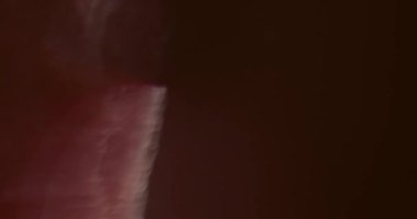 Stüdyoda Siyah Arkaplan Üzerine Gerçek Lens Fişeği Çekimi