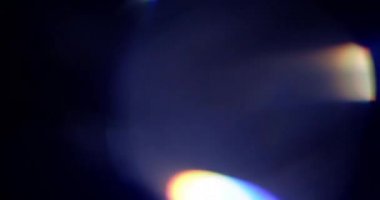 Stüdyoda Siyah Arkaplan Üzerine Gerçek Lens Fişeği Çekimi