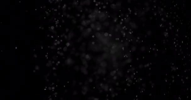 Particules Nuage de poussière fond noir isolé .