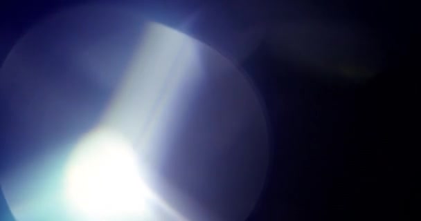 Véritable objectif Flare Shot en studio sur fond noir