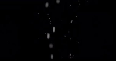 Parçacıklar Toz Bulut Izole Siyah Arka Plan.