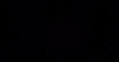 Parçacıklar Toz Bulut Izole Siyah Arka Plan.