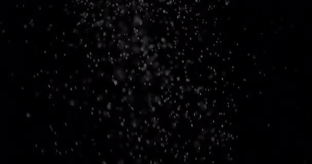 Particules Nuage de poussière fond noir isolé .