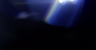 Stüdyoda Siyah Arkaplan Üzerine Gerçek Lens Fişeği Çekimi