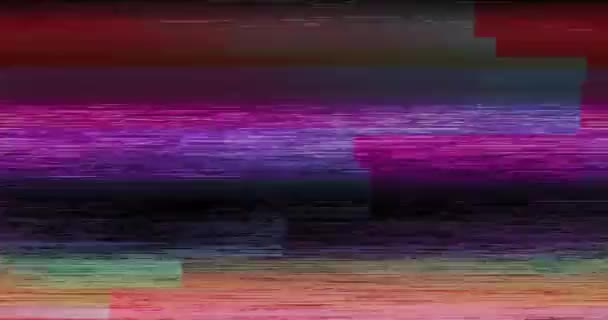 Abstrakte statische Fernsehbildschirme Schneeräusche — Stockvideo