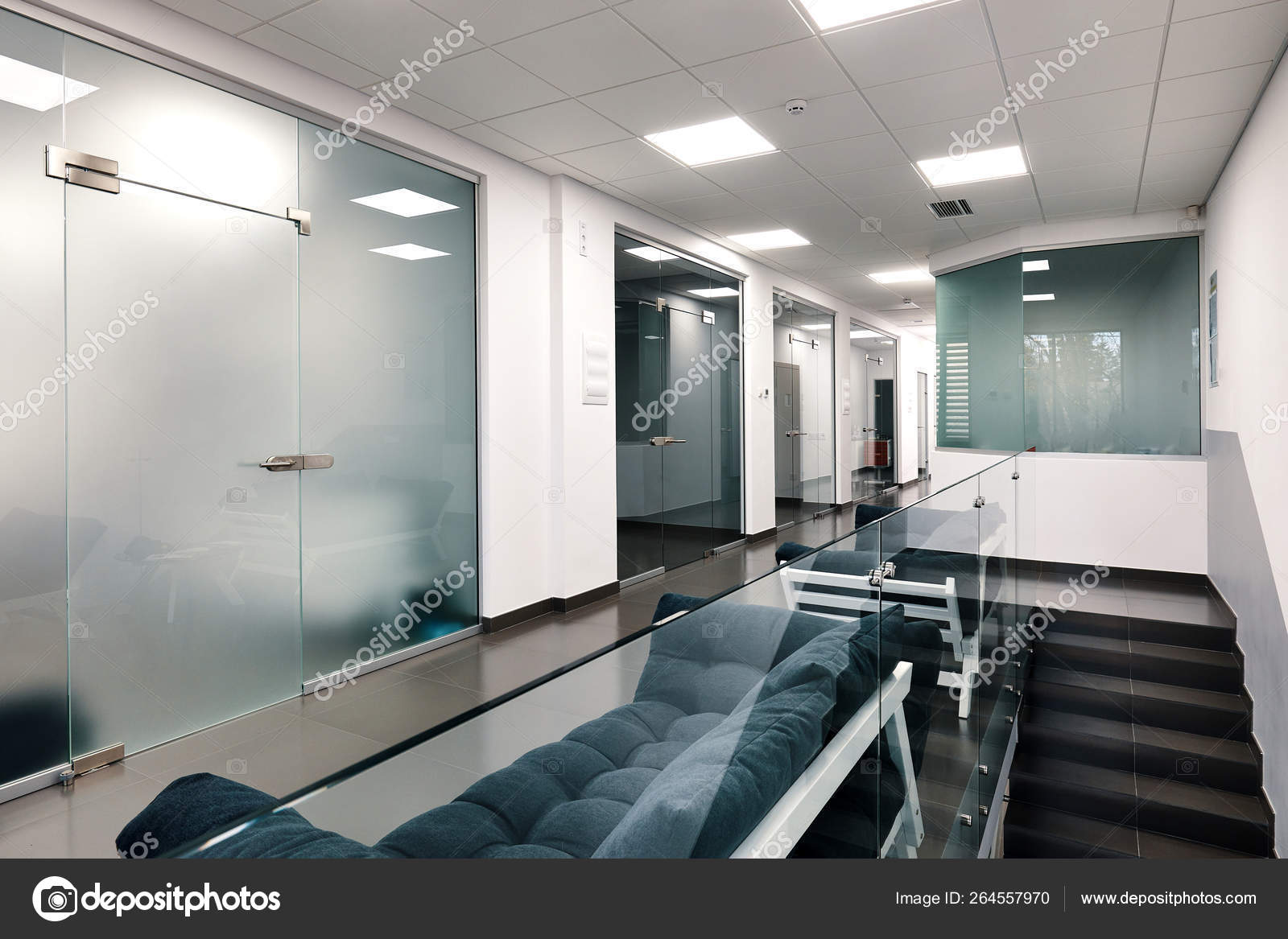 Beautiful Modern Office Interior With A Glass Door Stock Photo C Giryakson 264557970