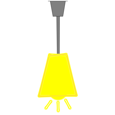 Minimalist style cartoon art hanging ceiling lamp