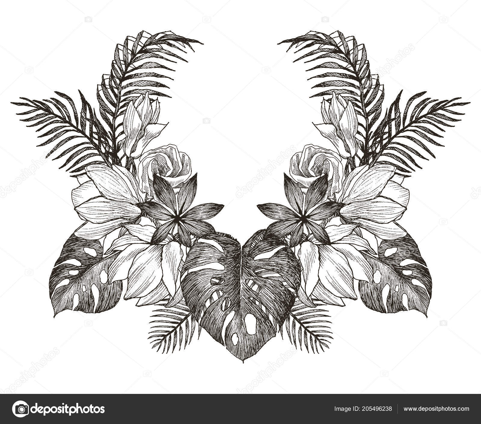 Vintage Victorian frame border monogram floral ornament. Engraved retro  flower decorative design. Beautiful botanical decorative element for  wedding invitation, logo. Vector design Stock Vector