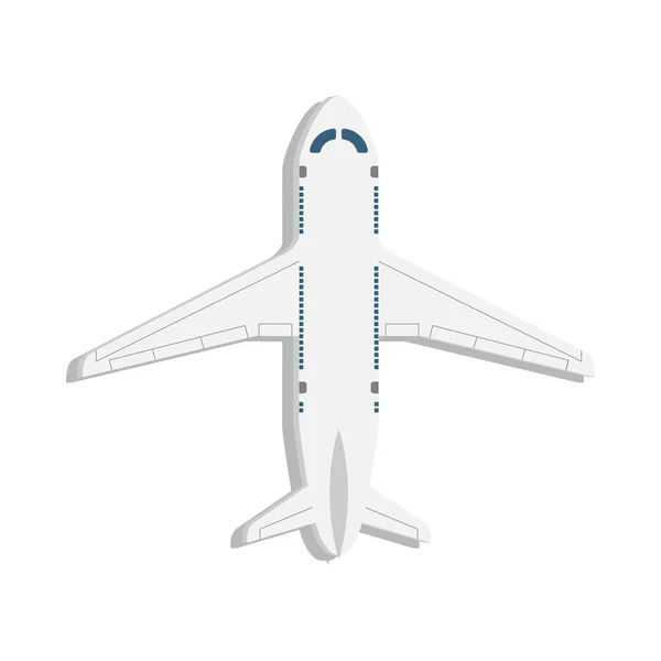 Icono Avión Pasajeros Vector Plano Aislado Sobre Fondo Blanco — Vector de stock