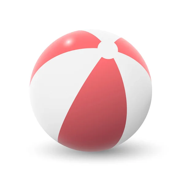 Illustrazione vettoriale di un pallone da spiaggia. — Vettoriale Stock
